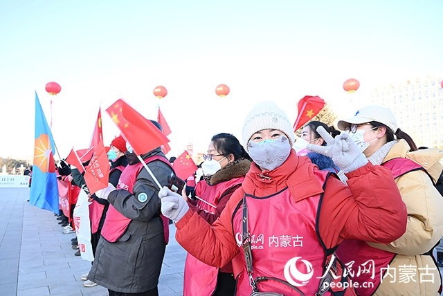 2022年呼和浩特市第七屆徒步迎新活動(dòng)現(xiàn)場(chǎng)。人民網(wǎng) 劉藝琳攝