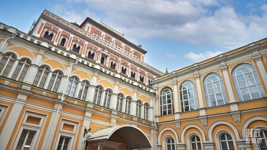  △當?shù)貢r間3月21日，莫斯科，克里姆林宮。（總臺央廣記者潘毅拍攝）