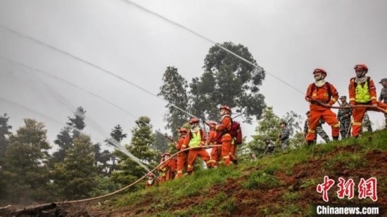 演練現(xiàn)場。瀘州消防供圖