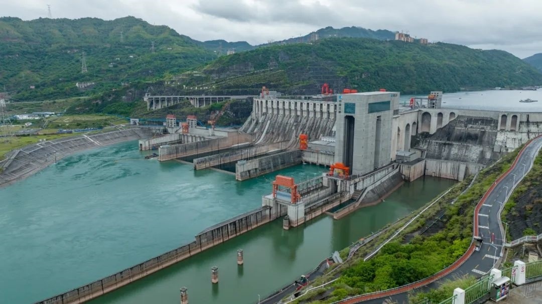 航拍向家壩升船機(jī)。受訪(fǎng)者供圖