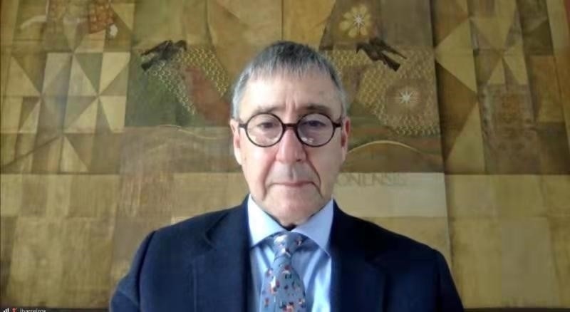 里斯本大學(xué)孔子學(xué)院葡方院長若昂·巴雷羅。中國駐葡萄牙大使館供圖