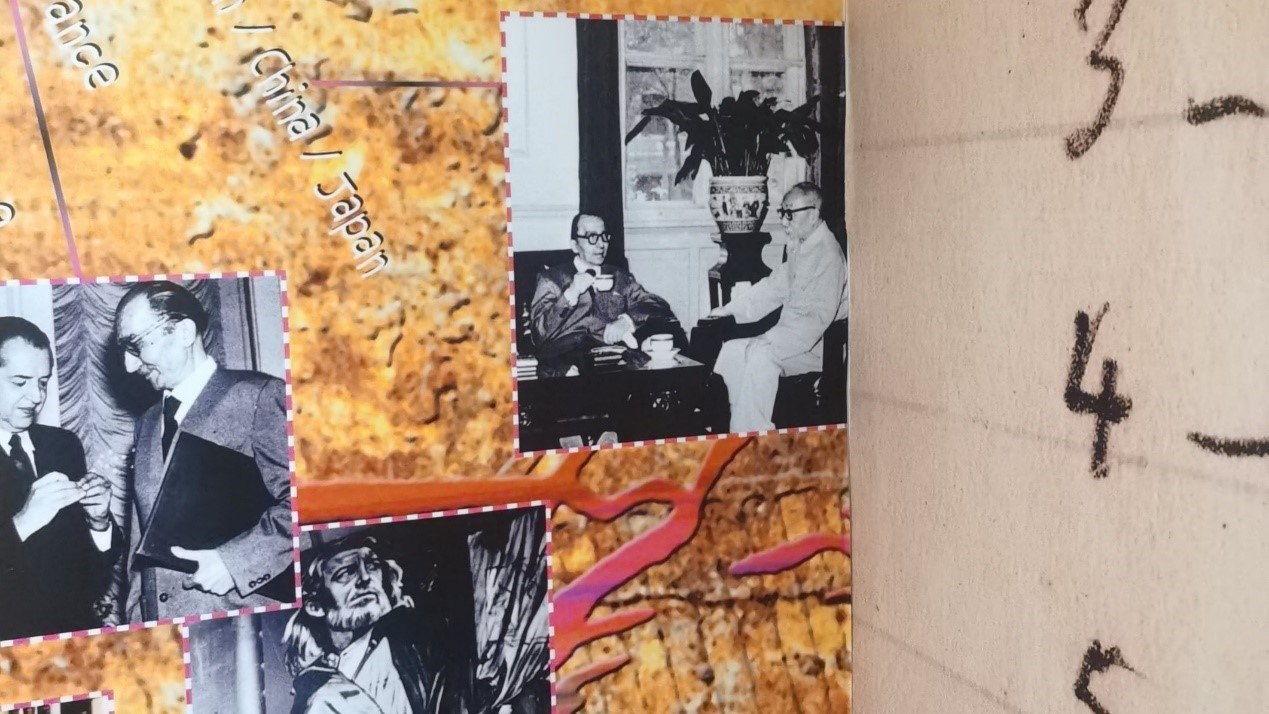 1957年，卡贊扎基斯第二次訪(fǎng)問(wèn)中國(guó)，期間與作家茅盾進(jìn)行交流。人民網(wǎng)記者 葛泰佚攝