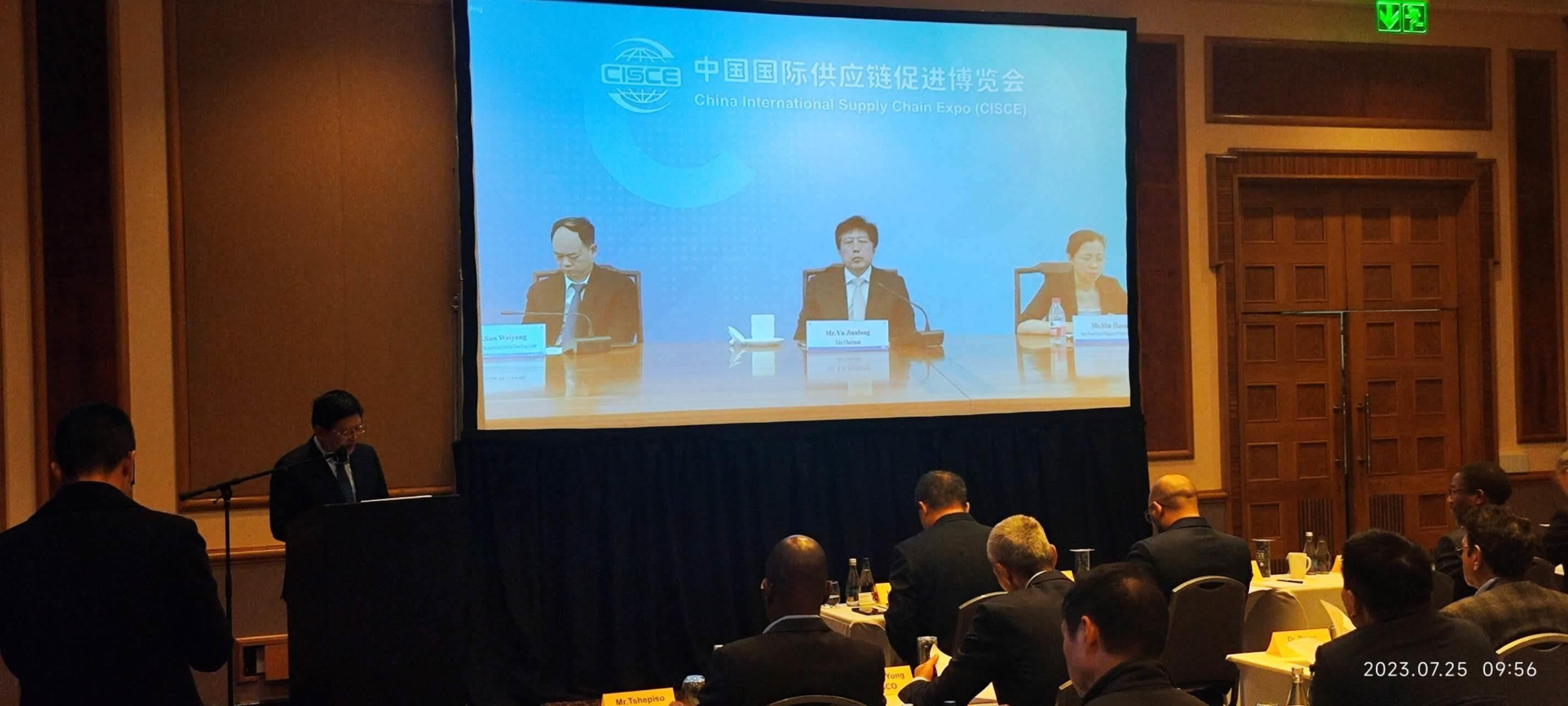 唐中東總領(lǐng)事致辭。圖片來源：貿(mào)促會(huì)