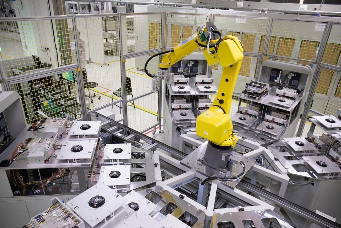 中興通訊“5G全連接智能工廠”。受訪者供圖