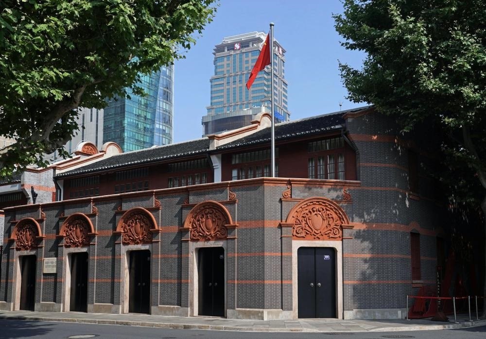 2023年6月9日拍攝的中共一大會址外景。新華社記者 劉穎 攝