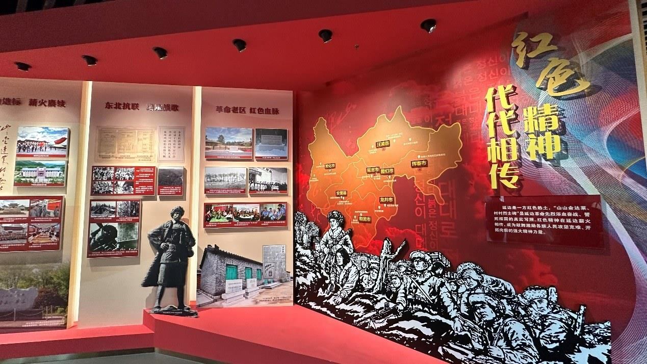 《千秋正氣-朝鮮族革命斗爭(zhēng)史陳列》展廳。人民網(wǎng)記者 金洪花攝