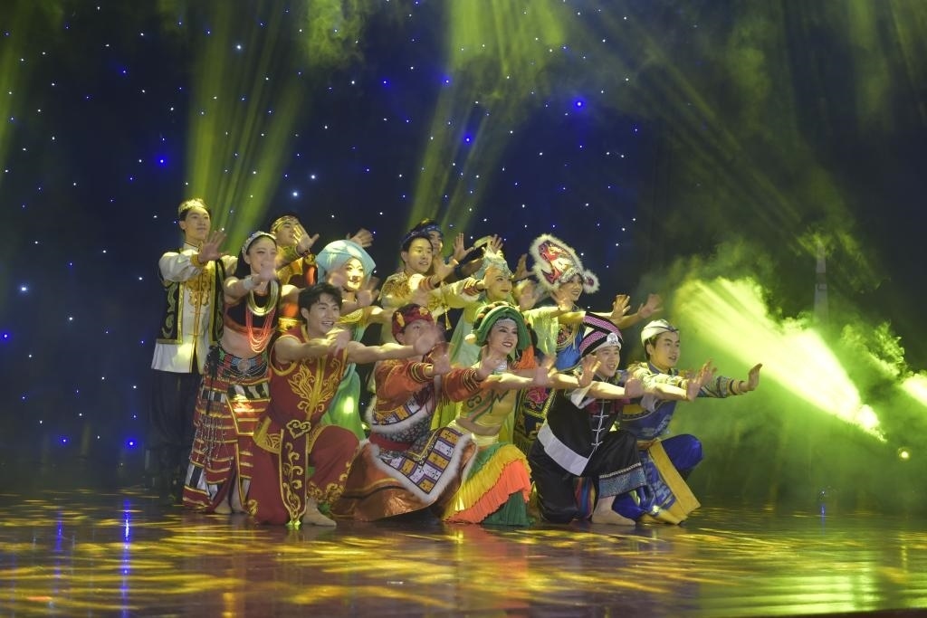 5月27日，演員在柬埔寨金邊真臘歌劇院演出。