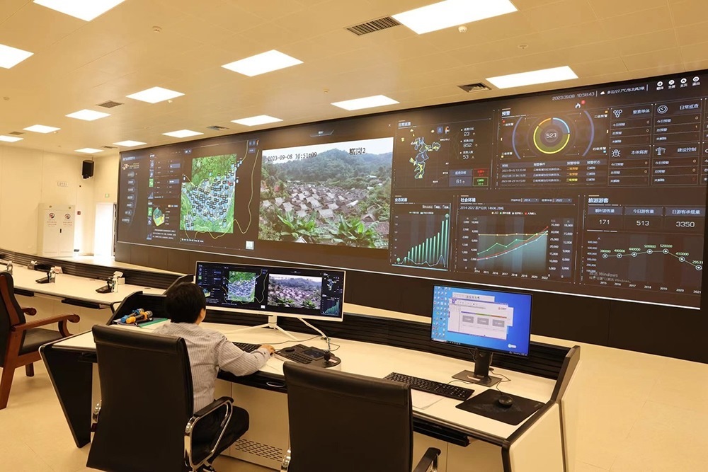 景邁山遺產監(jiān)測中心。普洱景邁山古茶林保護管理局供圖