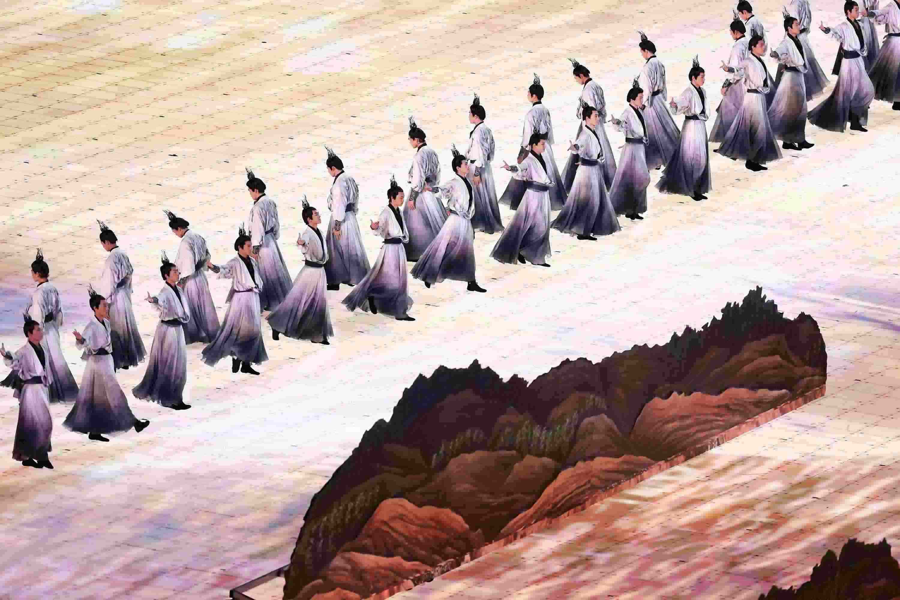 △2023年9月23日，演員在杭州第十九屆亞洲運(yùn)動(dòng)會(huì)開幕式上表演。