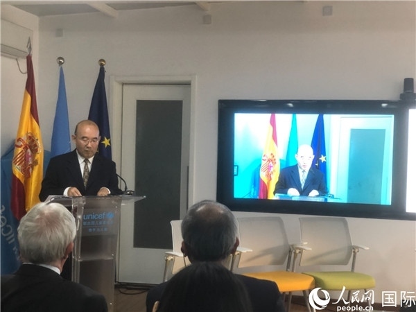 生態(tài)環(huán)境部應(yīng)對氣候變化司一級巡視員孫楨在研討會上致辭。 人民網(wǎng)記者 趙健攝