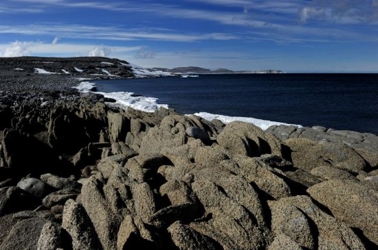 羅斯海恩克斯堡島的夏季風(fēng)光。新華社記者 張建松 攝