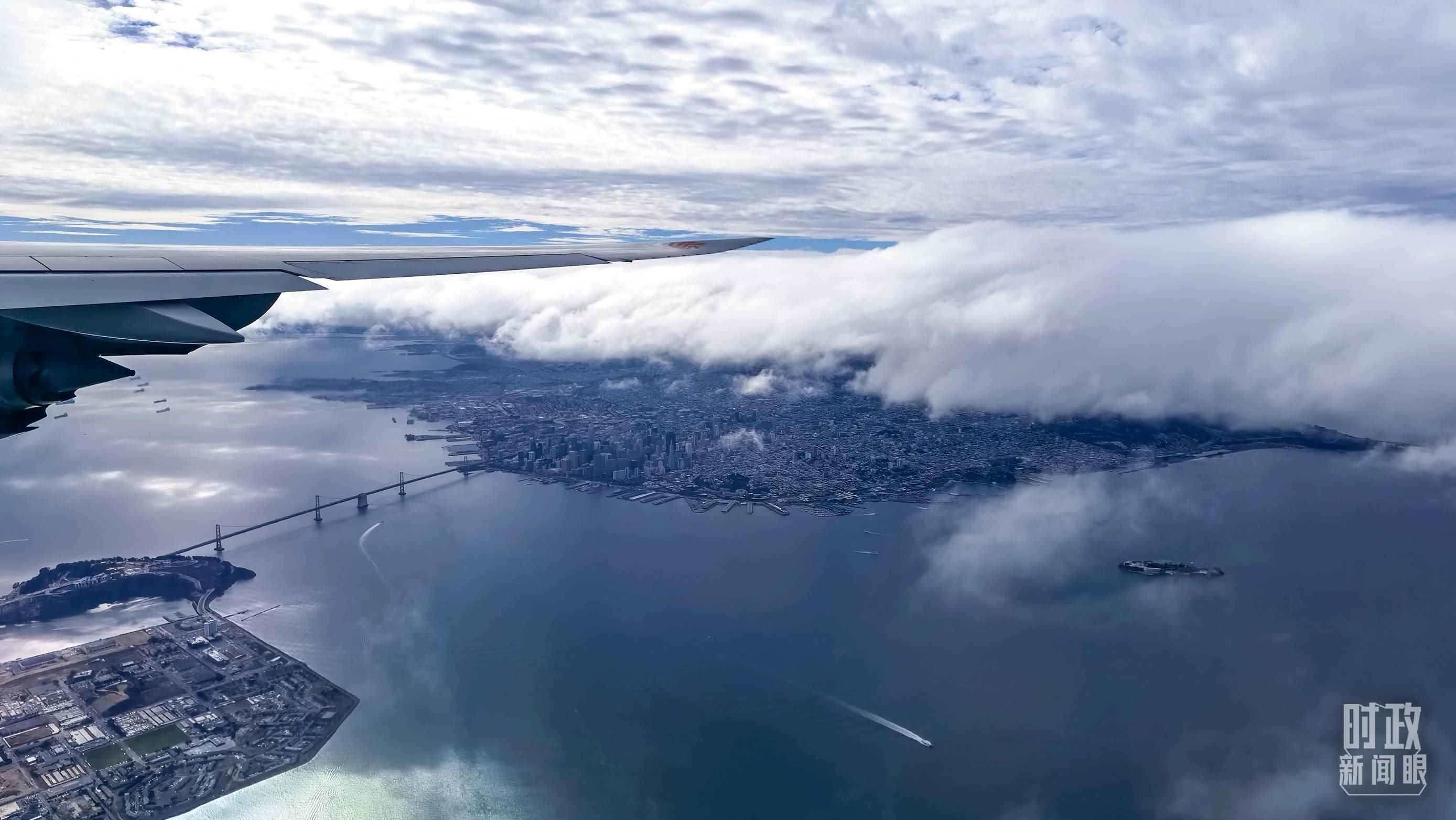 △俯瞰舊金山。（總臺央視記者馬亞陽拍攝）