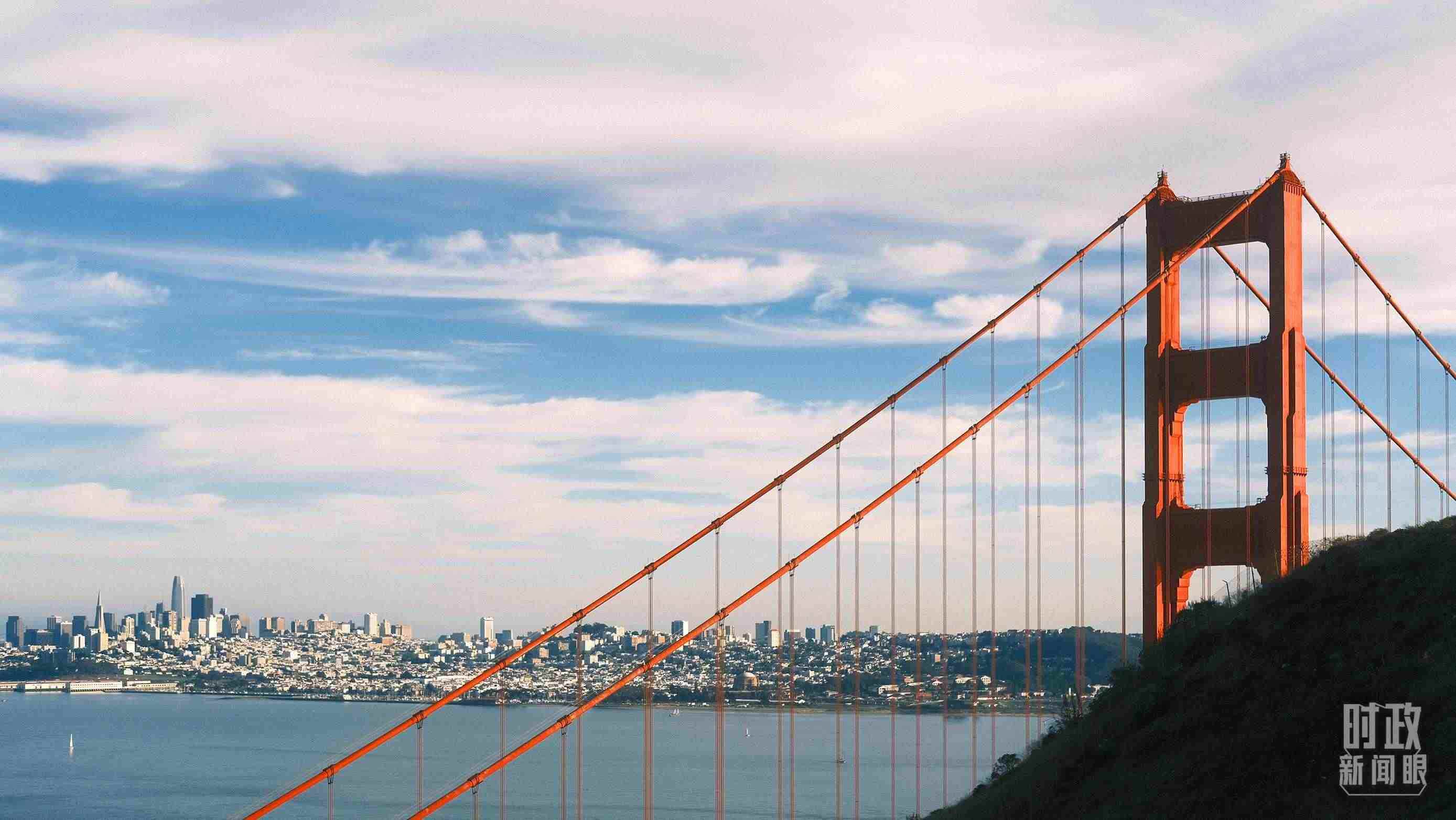 舊金山，金門大橋。（總臺(tái)央視記者盧心雨拍攝）