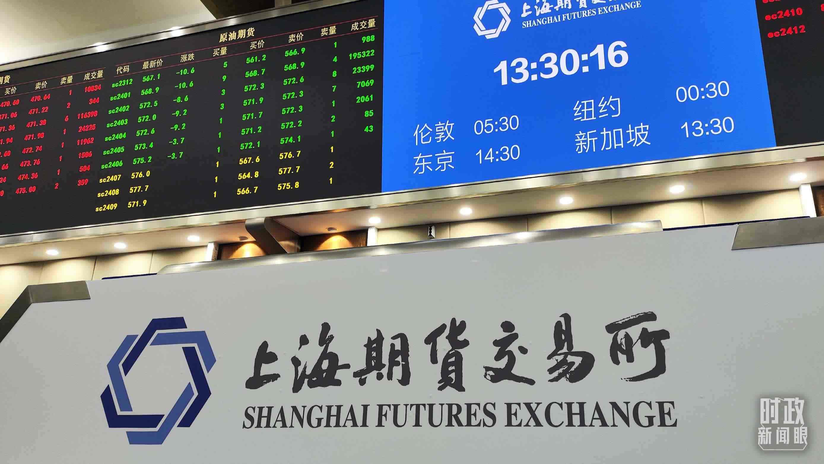 △上海期貨交易所內(nèi)。（總臺(tái)央視記者郭曉龍拍攝）