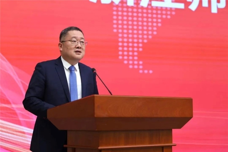 浙江師范大學(xué)黨委書記鄭孟狀致辭。主辦方供圖