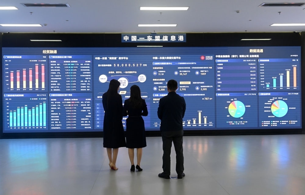 中國—東盟信息港股份有限公司展廳。