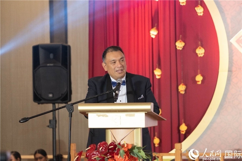 菲外交部副部長(zhǎng)多明戈出席年會(huì)并致辭。人民網(wǎng)記者樊帆 攝