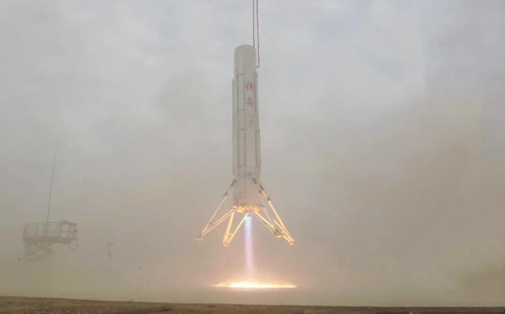 圖為垂直起降試驗(yàn)。（中國(guó)航天科工集團(tuán)供圖）