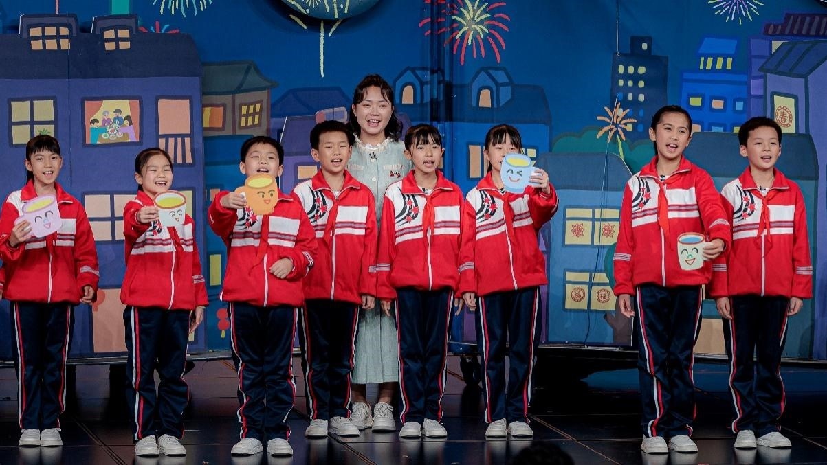 湖南省懷化市會同縣粟裕希望小學(xué)田野詩班彩排現(xiàn)場。主辦方供圖