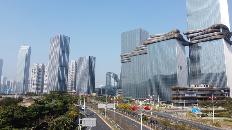 2024年1月1日，廣東珠海，橫琴粵澳深度合作區(qū)樓群。
