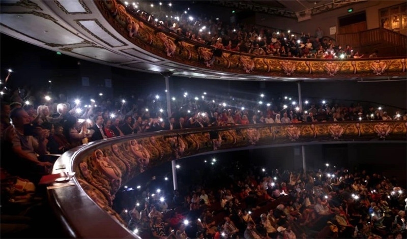 2024年“四海同春”慰?jī)S訪演團(tuán)亞太團(tuán)新西蘭惠靈頓演出現(xiàn)場(chǎng)。圖片由陸欣讌、孟韜、葉勇提供