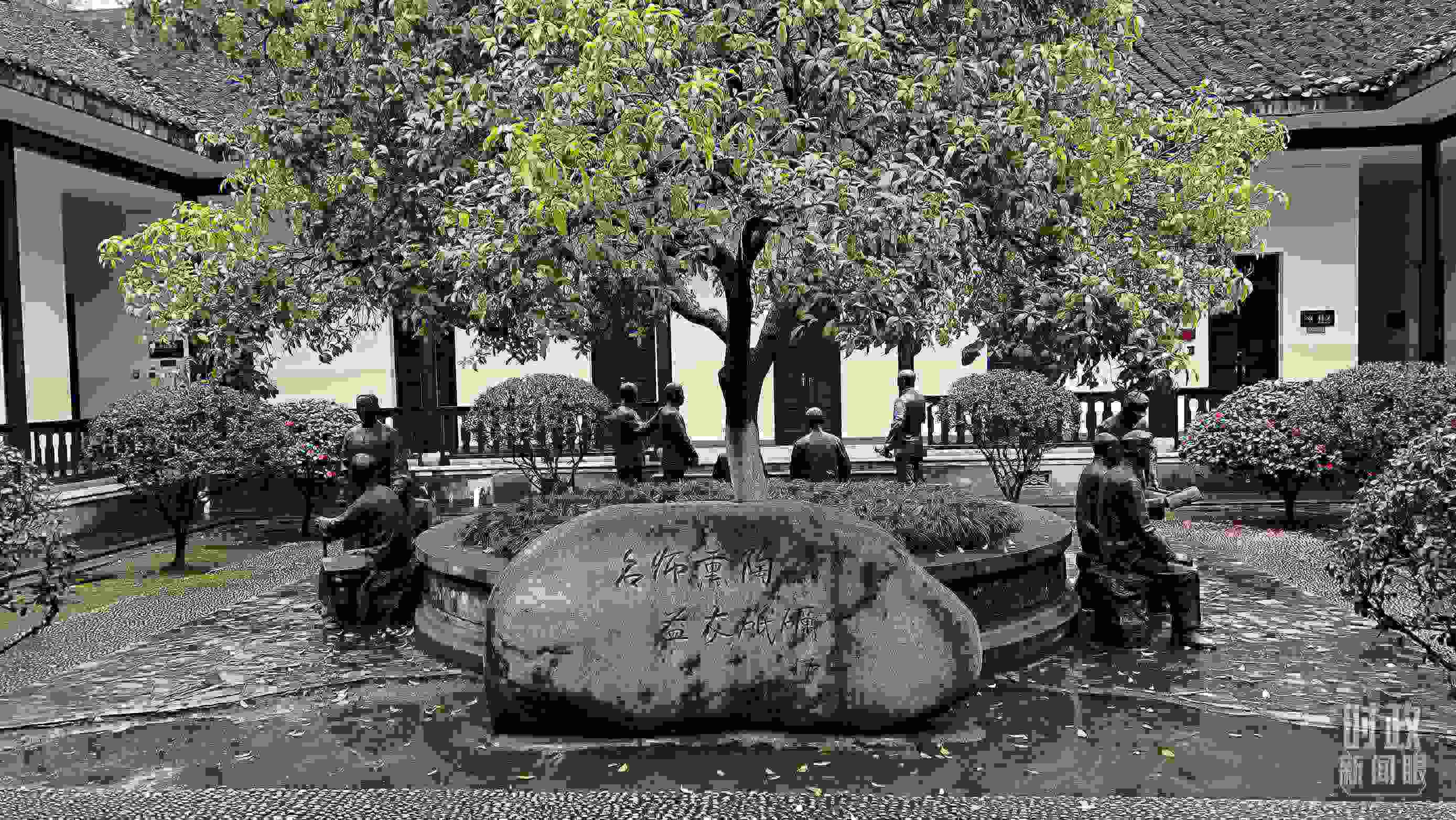 △湖南第一師范學(xué)院（城南書(shū)院校區(qū)）。（總臺(tái)央視記者覃思拍攝）