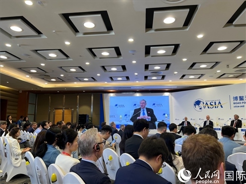 3月27日，博鰲亞洲論壇2024年年會(huì)“全球地緣政治展望”分論壇現(xiàn)場(chǎng)。人民網(wǎng) 艾里士攝