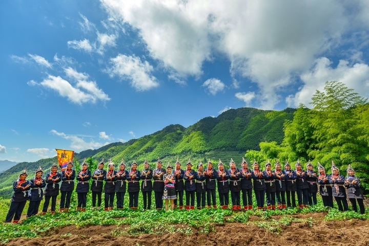 景寧渤海鎮(zhèn)安亭村畬歌嘹亮。供圖 共享聯(lián)盟·景寧