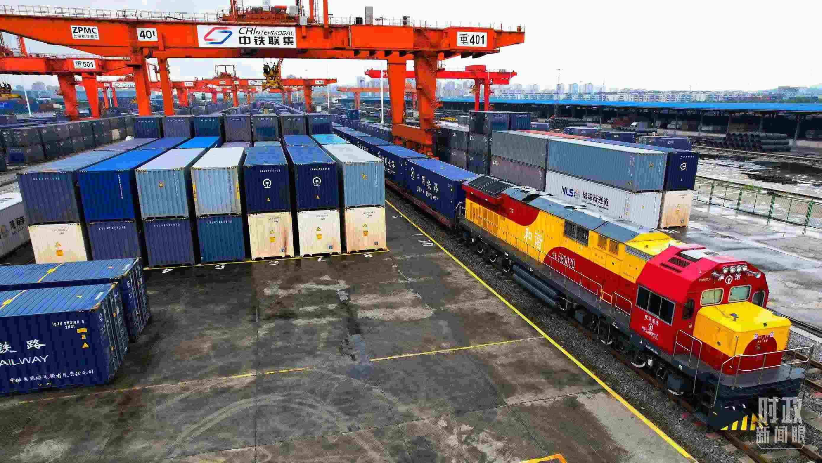 △重慶國際物流樞紐園區(qū)。（總臺記者劉雨拍攝）