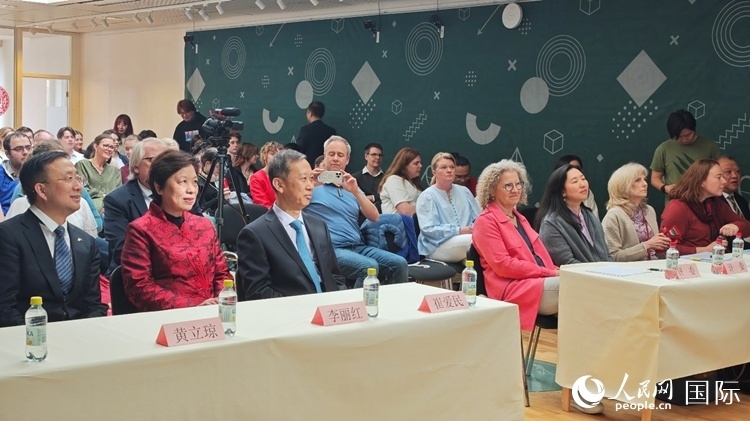 “漢語橋”瑞典賽區(qū)預選賽現場。人民網記者 殷淼攝