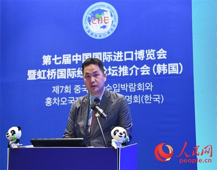 在華韓國創(chuàng)新中心代表金鐘文發(fā)言。 人民網(wǎng) 程安康攝