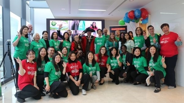 中國銀行倫敦分行參與倫敦金融城慈善日活動。資料圖片