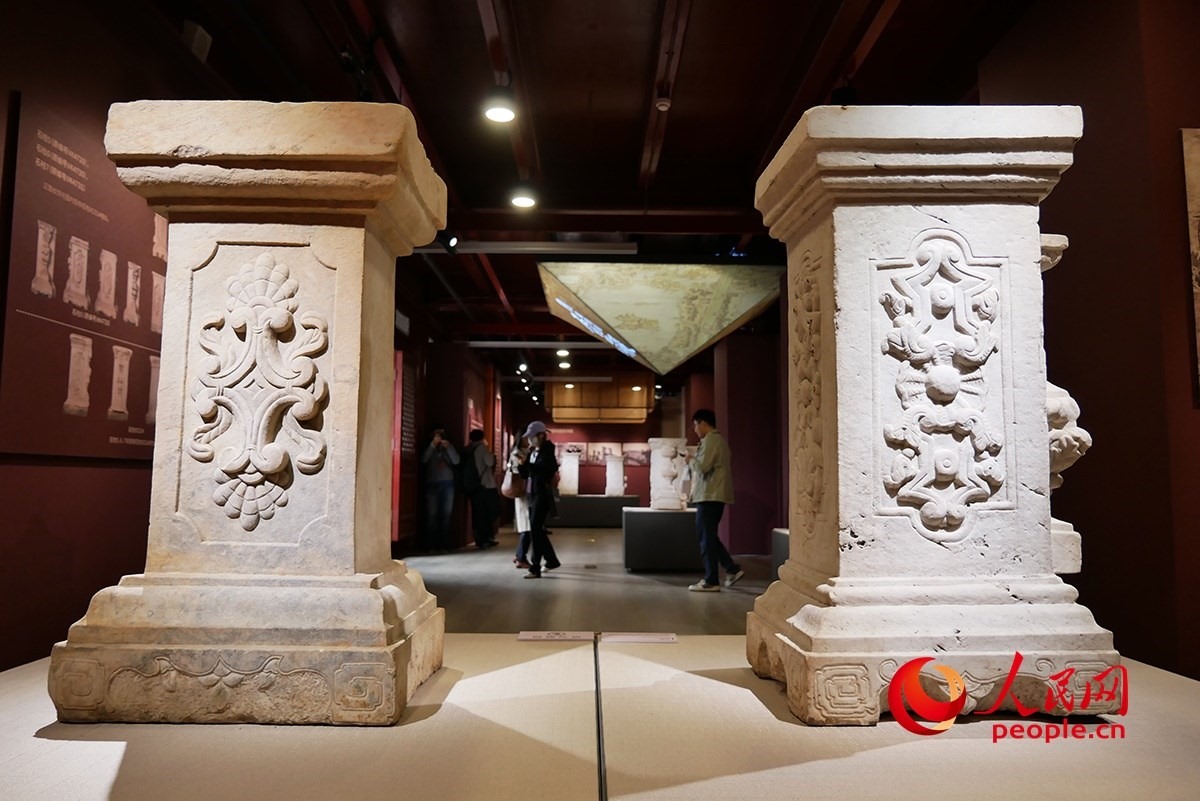 2023年回歸圓明園的石柱。人民網(wǎng)記者 韋衍行攝