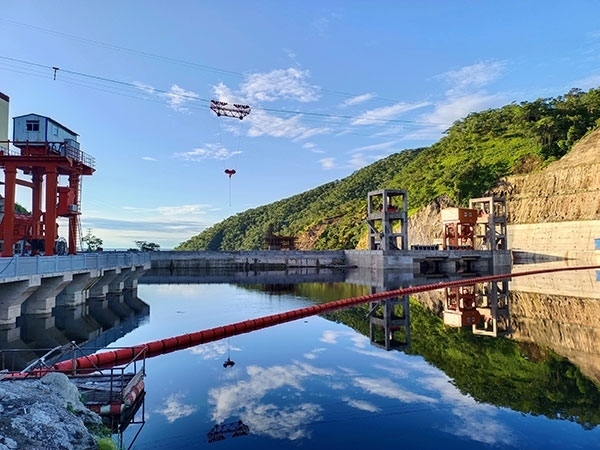 剛果（金）布桑加水電站水庫。中鐵資源集團供圖