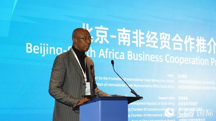 布萊克廳長致辭。人民網(wǎng) 劉暢攝