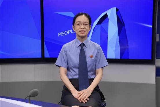 最高人民檢察院行政檢察廳二級高級檢察官張立新。人民網(wǎng)記者 王曉嘯攝