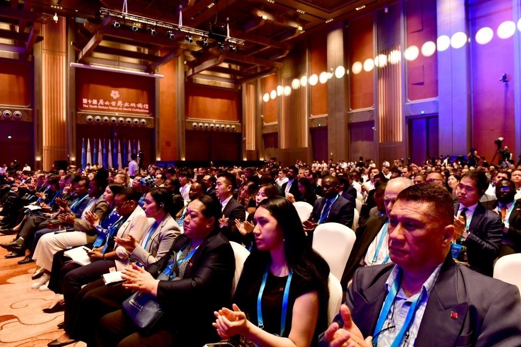 與會(huì)嘉賓出席第十屆尼山世界文明論壇。新華社記者 郭緒雷 攝