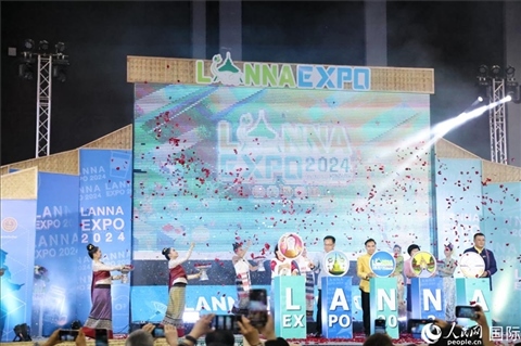 7月9日，2024年蘭納博覽會開幕式在清邁國際會展中心舉行。人民網(wǎng)記者楊一攝