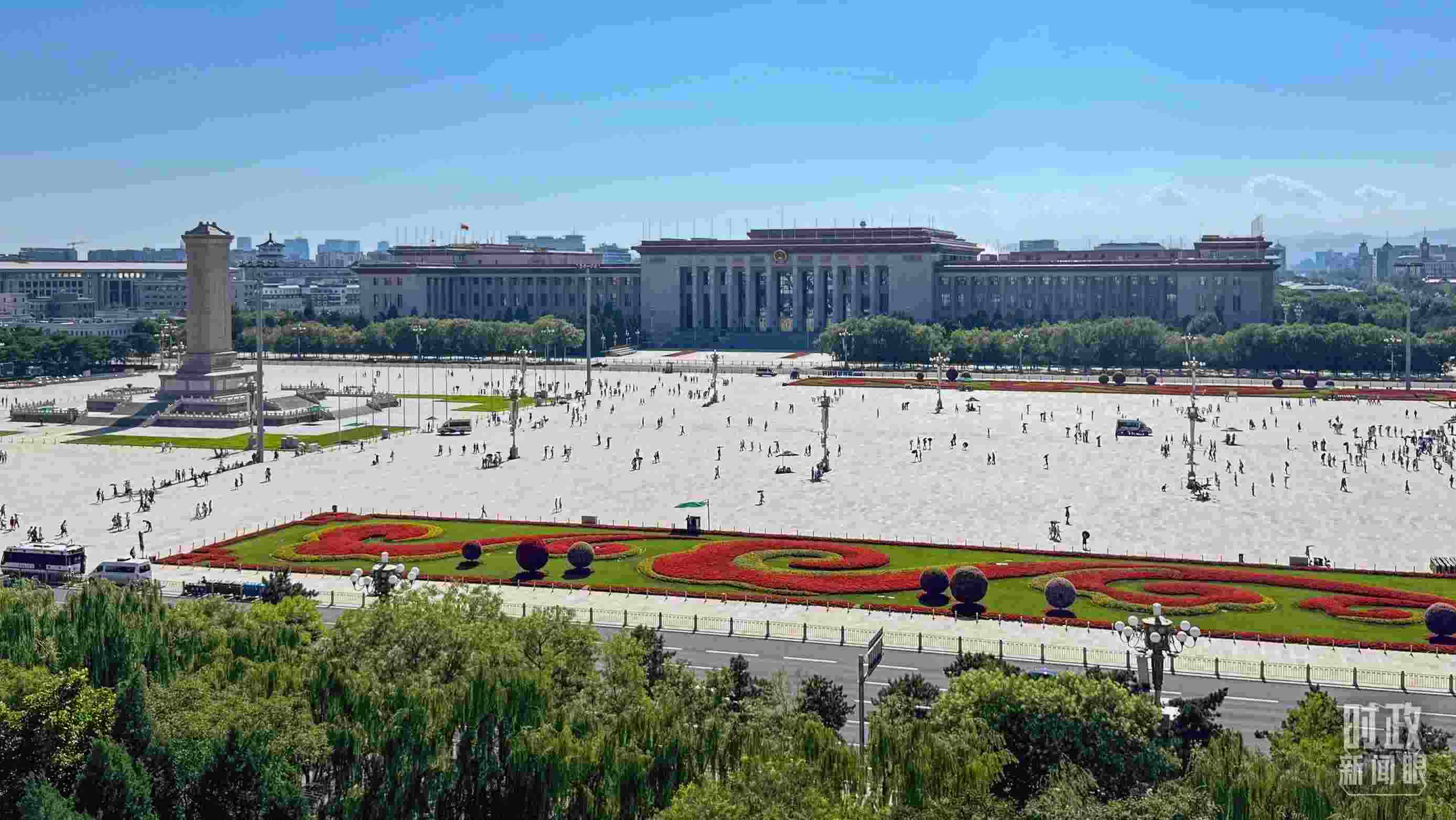 △北京天安門廣場(chǎng)。（總臺(tái)央視記者蔣碩拍攝）