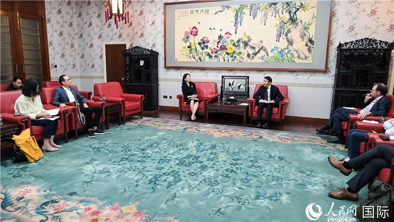 中外媒體吹風(fēng)會現(xiàn)場。 人民網(wǎng) 郭錦標攝