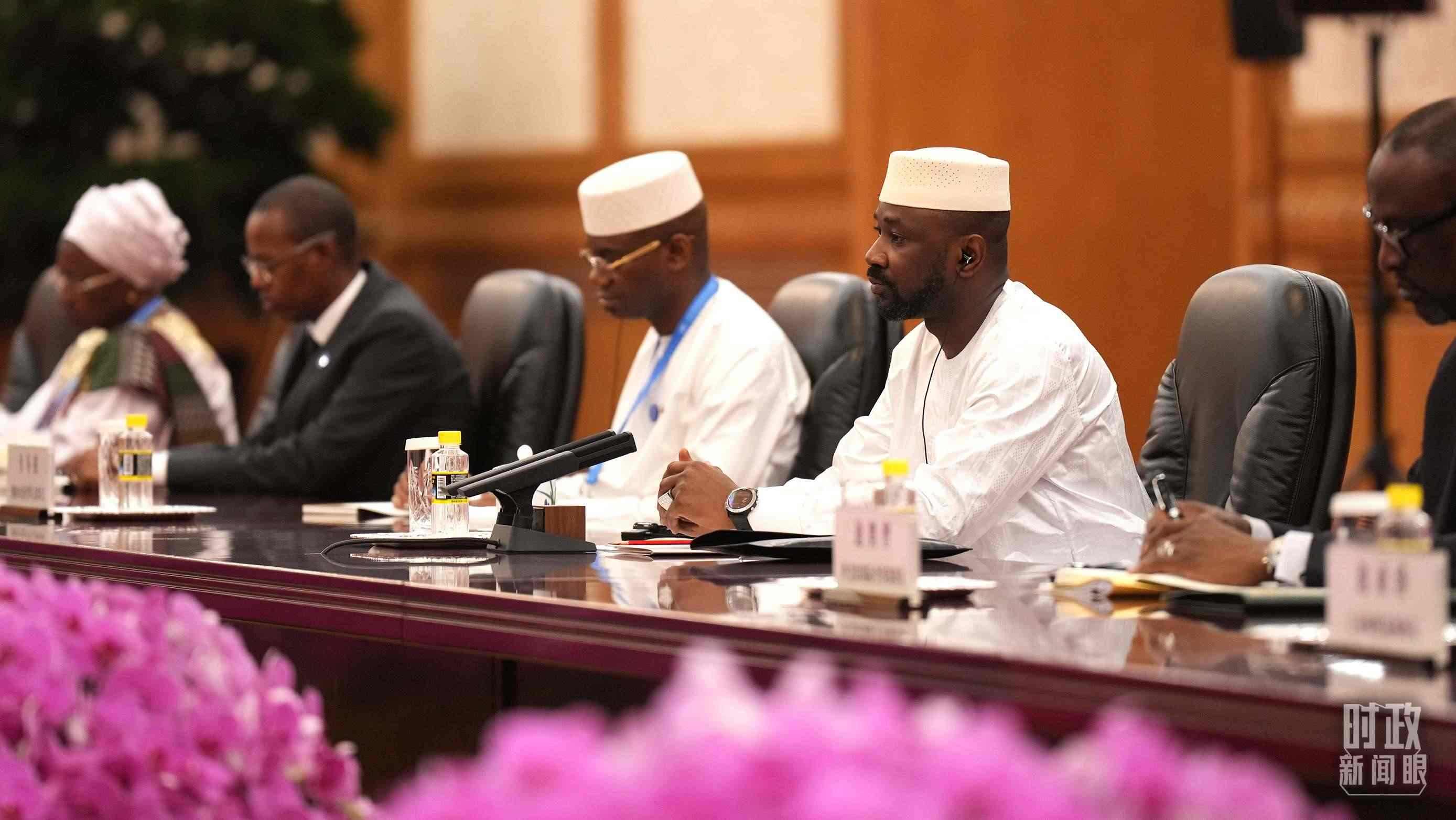 △馬里總統(tǒng)戈伊塔。（總臺(tái)記者李晉拍攝）