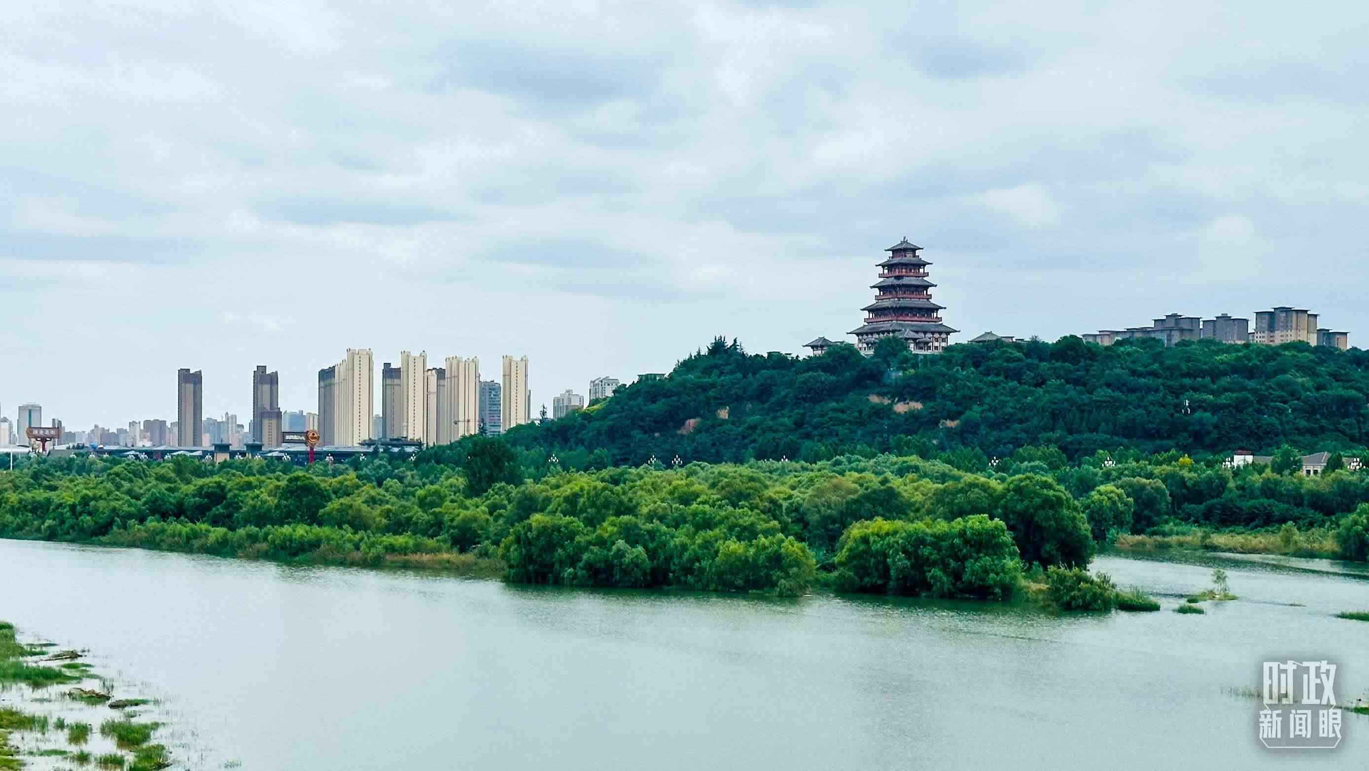 △黃河的第一大支流——渭河。（總臺央視記者范一鳴拍攝）