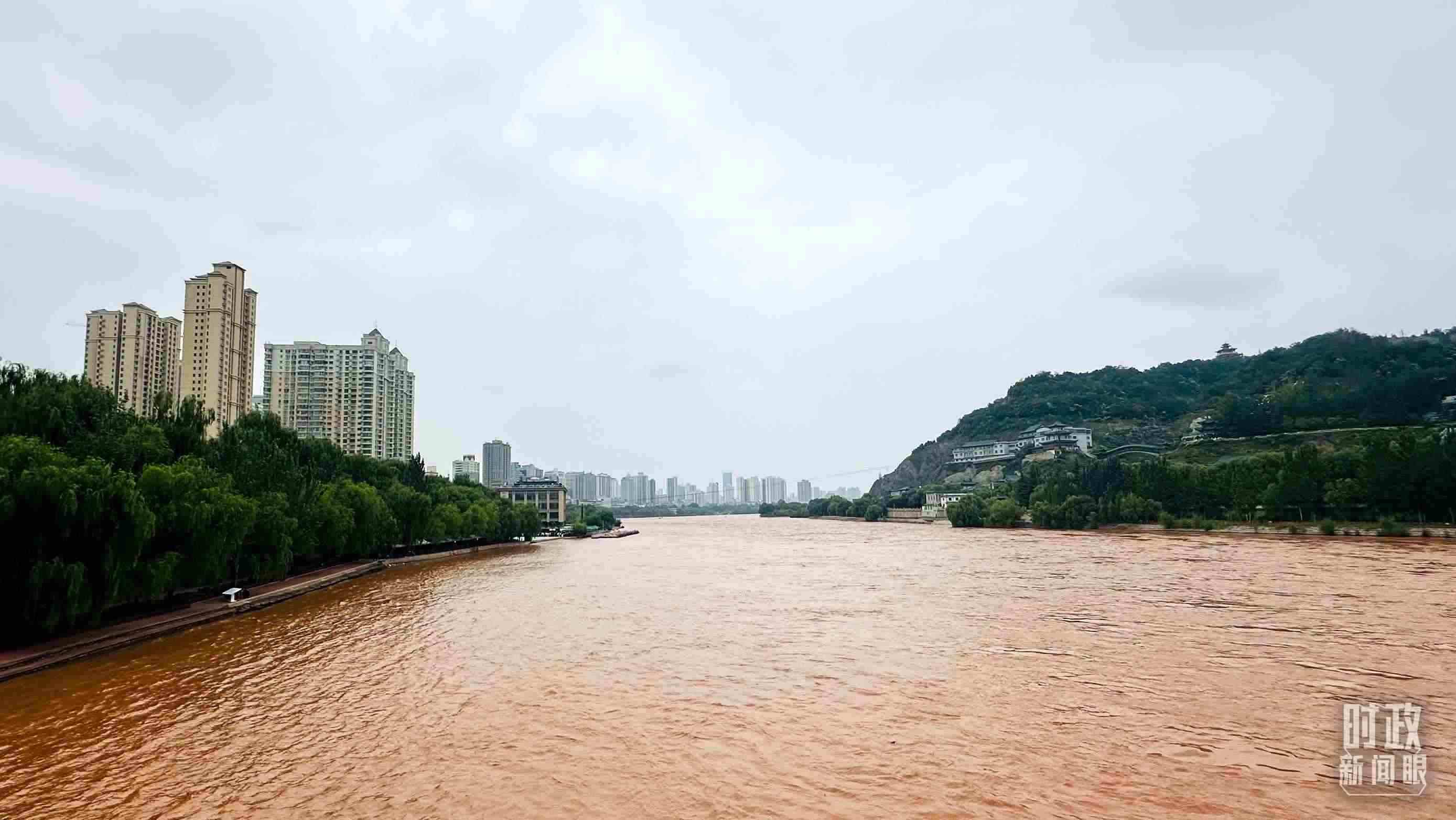△黃河蘭州段。（總臺央視記者范一鳴拍攝）