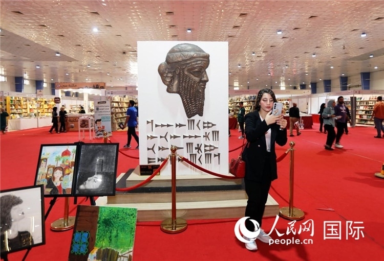 展廳一角。人民網(wǎng)中東中心分社奧馬爾·哈利勒攝