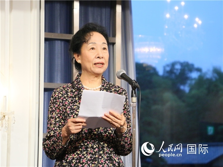 中國(guó)商務(wù)部原部長(zhǎng)助理郭莉致辭。人民網(wǎng) 許可攝