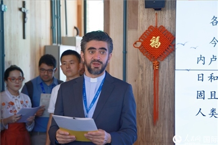 里約天主教大學校長安德森·佩德羅索在活動現場致辭。人民網記者 陳海琪攝