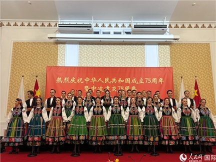 波蘭馬佐夫舍歌舞團(tuán)現(xiàn)場(chǎng)演出。人民網(wǎng)記者 禹麗敏攝