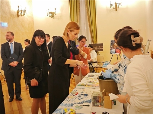 招待會現(xiàn)場。中國駐匈牙利大使館供圖