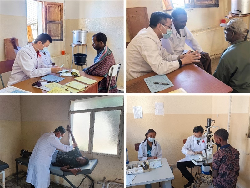 中國(guó)第17批援厄立特里亞醫(yī)療隊(duì)在科倫醫(yī)院開展巡診活動(dòng)。中國(guó)第17批援厄立特里亞醫(yī)療隊(duì)供圖