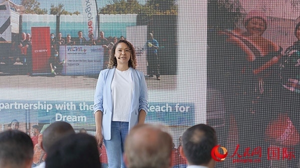 奇瑞南非公司全國市場經(jīng)理維倫·彼得森發(fā)言。人民網(wǎng) 張茜攝